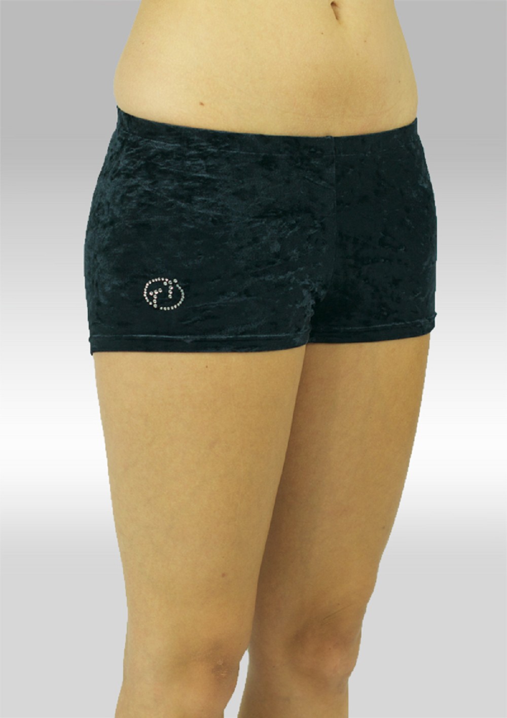 hotpants black crushed velvet 758zw